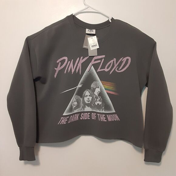 Pink Floyd Dark Side Of The Moon Women's Size XS Gray Crewneck Sweatshirt Band - Picture 1 of 6